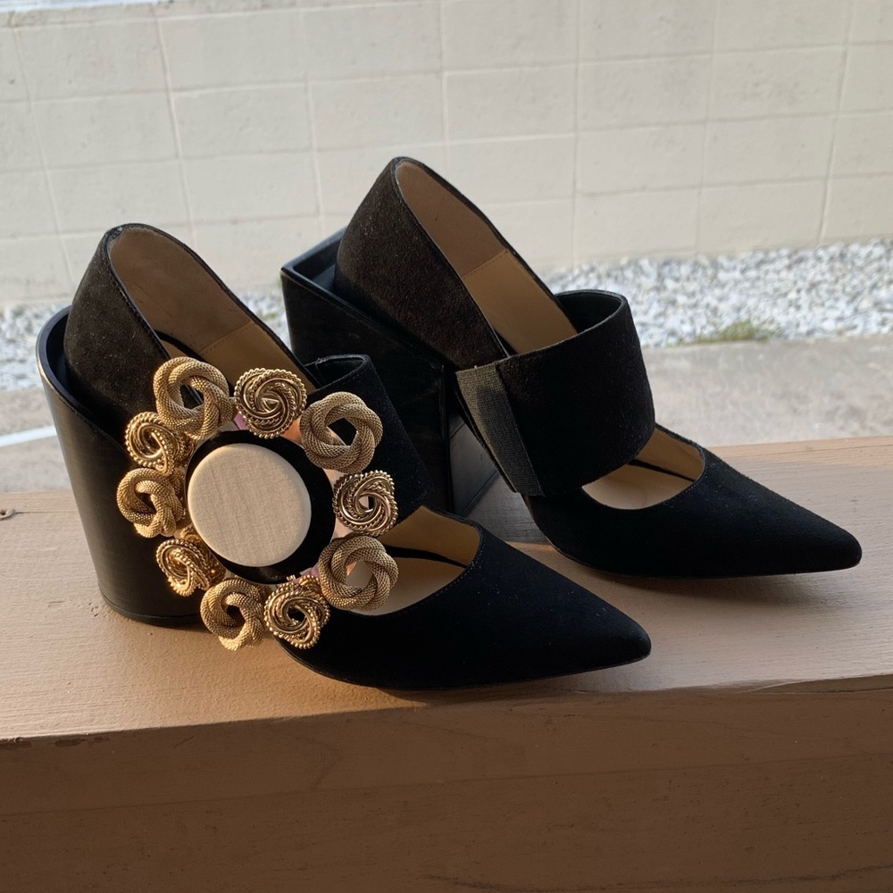 jacquemus les chaussures boucle pumps